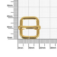 Кольцо WS 12х15мм ( 3мм ) светлое золото роллинг (18)