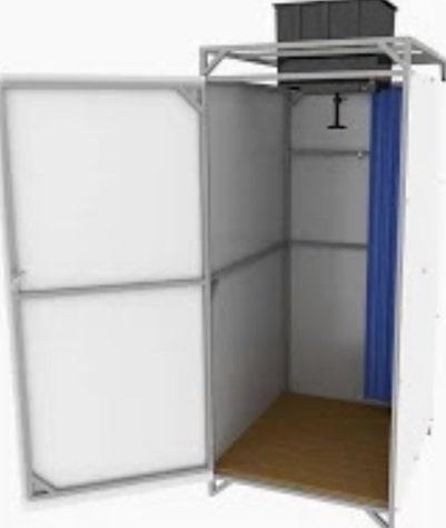 Душ для дачи ИМпласт 1.2 0.95x1.2м (55л с подогревом)