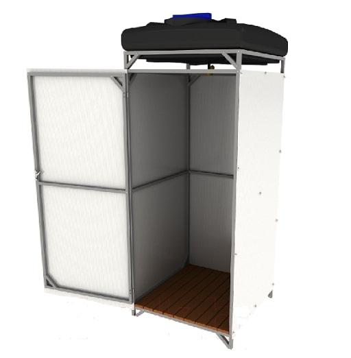 Душ для дачи ИМпласт 1 0.95x0.95м (200л с подогревом)