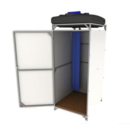 Душ для дачи ИМпласт 1.2 0.95x1.2м (150л с подогревом)