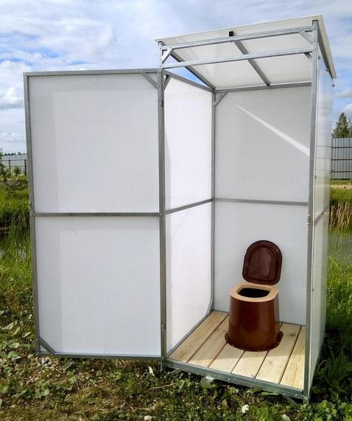 Дачный туалет ИМпласт 0.95x0.95м - фото 1 - id-p197928922
