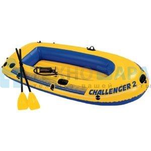 Лодка надувная двухместная Challenger-2 Set, Intex 68367NP - фото 1 - id-p197924456