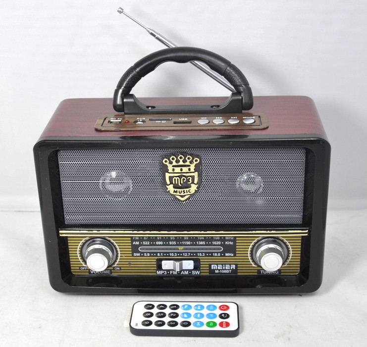 Радиоприемник Meier M-108BT Bluetooth, USB, MP3, microSD