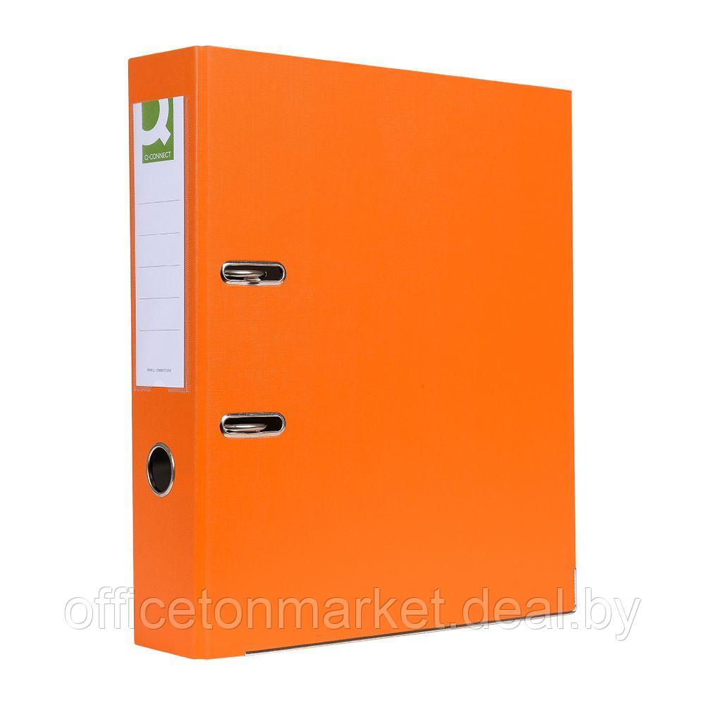 Папка-регистратор "Q-Connect ПВХ Эко", A4, 75 мм, оранжевый - фото 1 - id-p197392781
