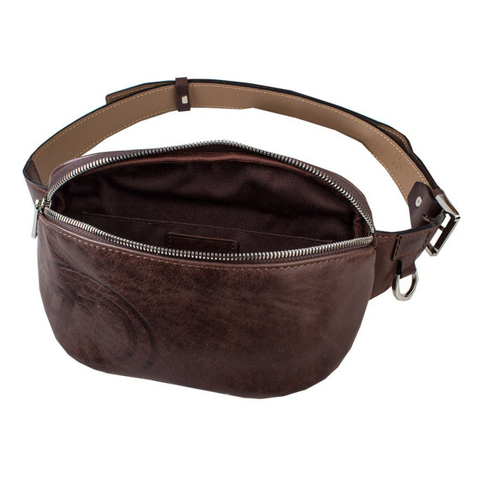 Поясная сумка, отдел на молнии, регулируемый ремень, цвет коричневый друид - фото 2 - id-p197947090