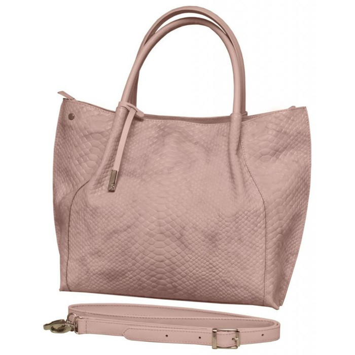 Сумка-шопер, отдел на молнии, наружный карман, цвет розовый - фото 1 - id-p197947154