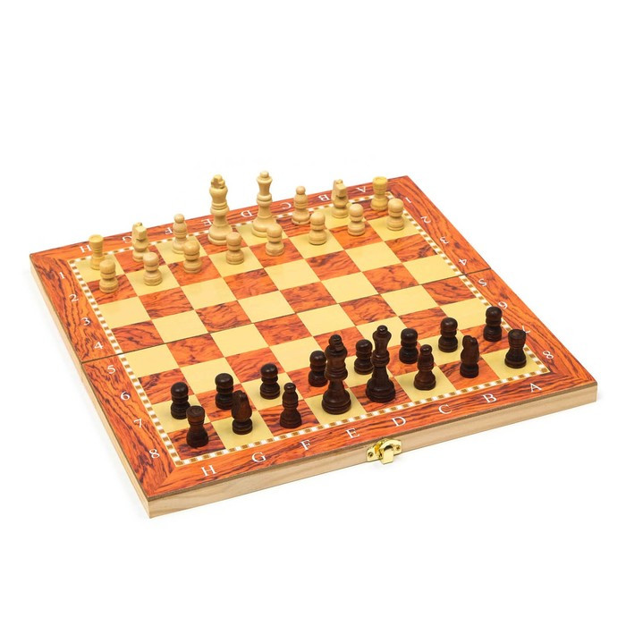 Настольная игра 3 в 1 "Падук": нарды, шахматы, шашки, 34 х 34 см - фото 1 - id-p197956222