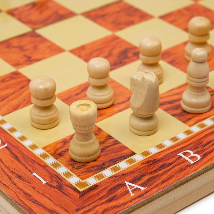 Настольная игра 3 в 1 "Падук": нарды, шахматы, шашки, 34 х 34 см - фото 3 - id-p197956222