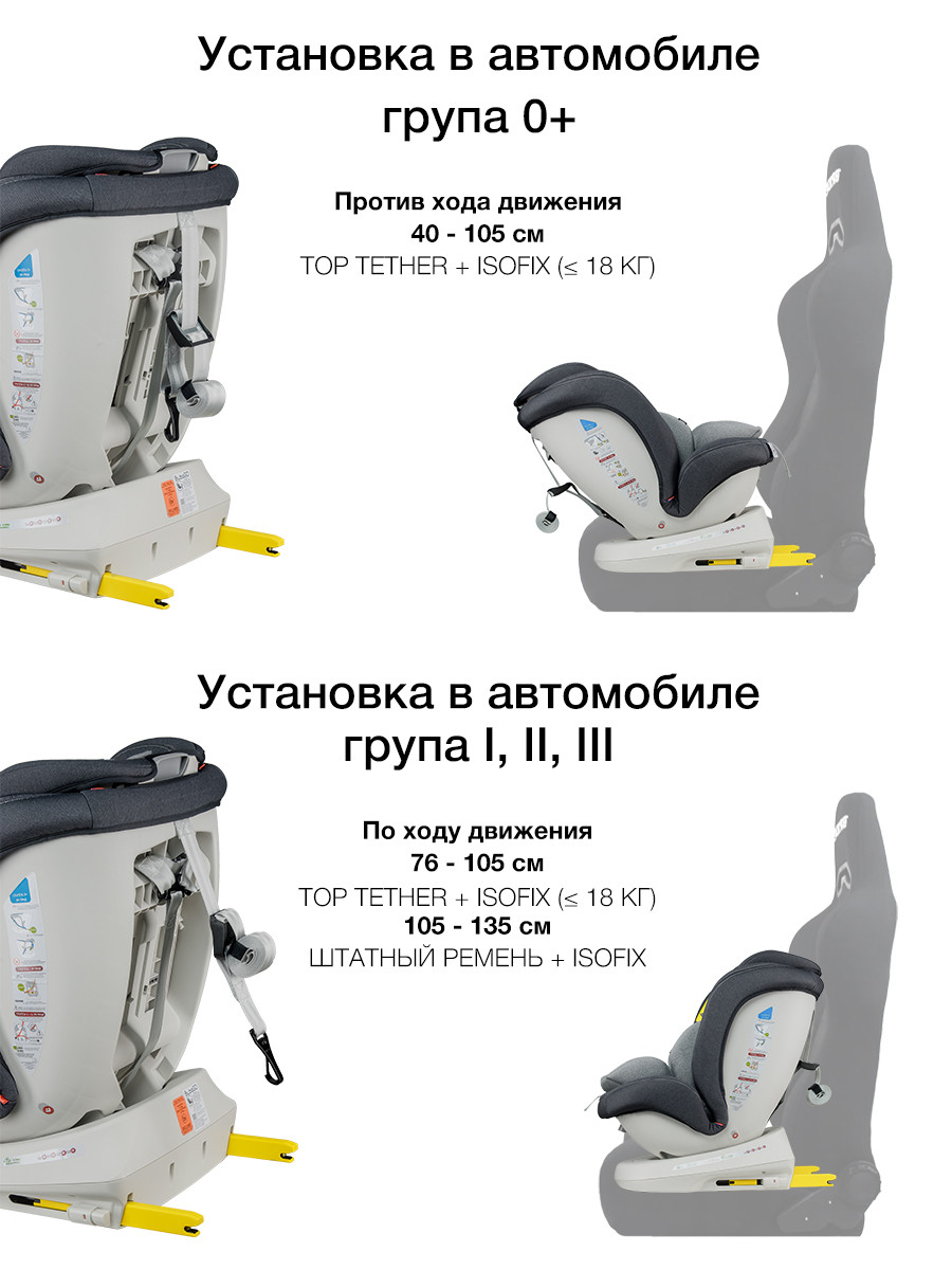 Детское автокресло Bubago Freet isofix 0-36 - фото 6 - id-p197995070