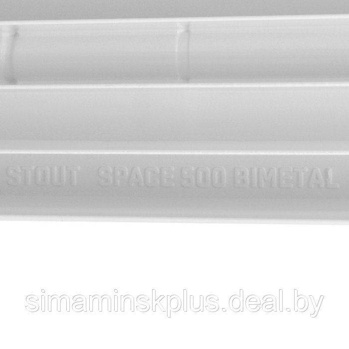 Радиатор биметаллический STOUT Space, 500 x 90 мм, 9 секции, боковое подключение - фото 5 - id-p198003000