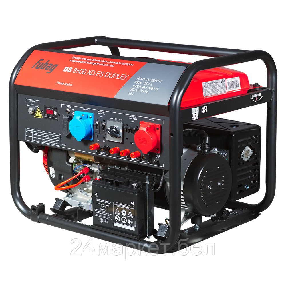 Бензиновый генератор Fubag BS 8500 XD ES Duplex - фото 2 - id-p197932355
