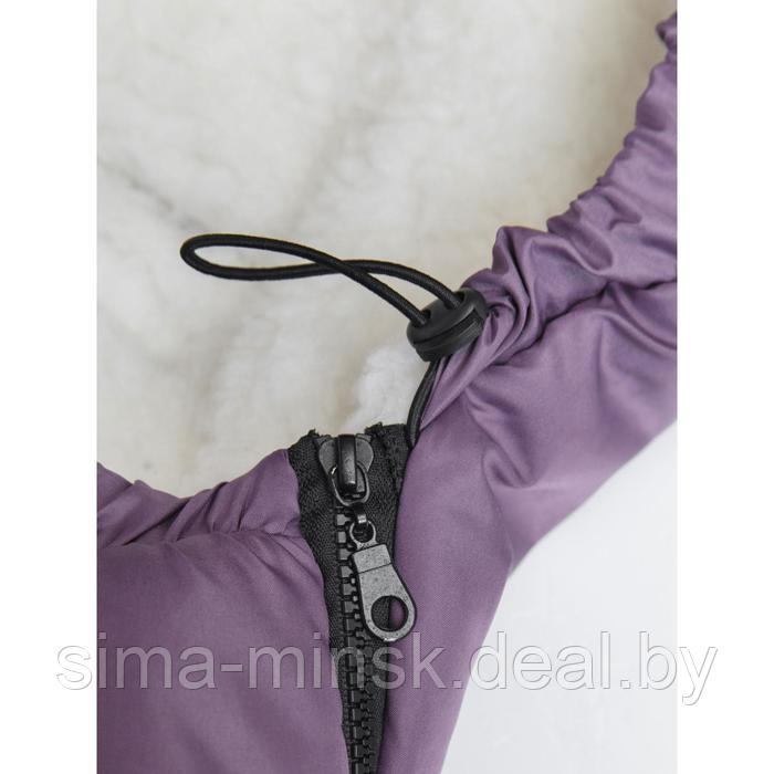 Конверт зимний меховой Snowy Baby, размер 85 см, цвет фиолетовый - фото 8 - id-p198007679