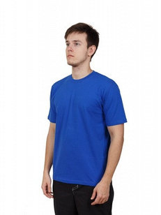 Футболка 100% х/б цвет василек