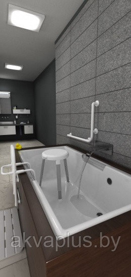 Табурет для ванной Primanova с поворотным сиденьем (на 360 градусов), белый M-KV27-01 - фото 2 - id-p187153596