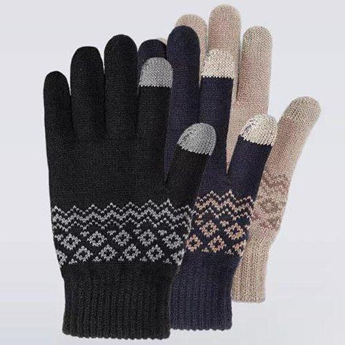 Перчатки для сенсорных экранов FO Touch Screen Warm Velvet Gloves (Бежевые) - фото 4 - id-p198010917