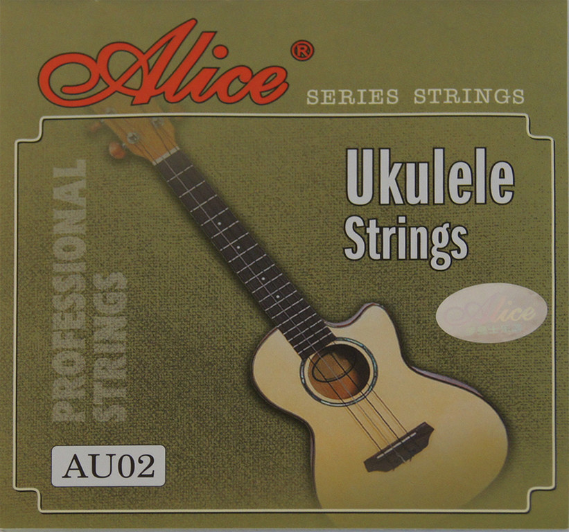 Alice AU02 Комплект струн для укулеле, черный нейлон - фото 1 - id-p177279876