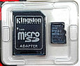 Карта памяти MicroSD 8 Gb Kingston 10 class с переходником (адаптер), фото 10