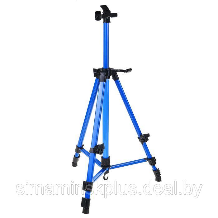 Мольберт телескопический, тренога, металлический, синий, размер 51 - 153 см - фото 1 - id-p198027741