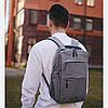 Рюкзак 3в1 BackPack Urban с USB и отделением для ноутбука до 17". Черный, фото 8