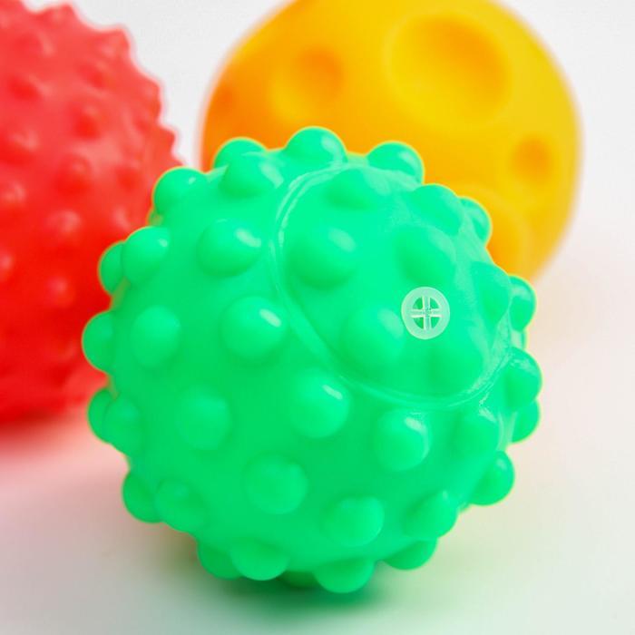 Подарочный набор развивающих мячиков «Цвета и формы» 6 шт. - фото 2 - id-p198037900