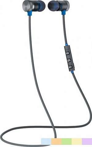 (63711) OutFit B710 черный+синий, Bluetooth наушники DEFENDER