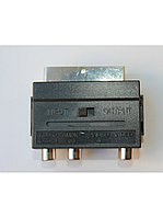 (АТ1010) переходник SCART TO 3RCA+SVHS (СКАРТ - ТЮЛЬПАН) GEPLINK