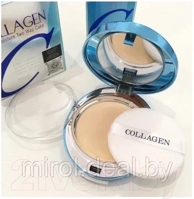 Пудра компактная Enough Collagen Hydro Moisture Two Way Cake SPF25 PA++ тон 13 - фото 8 - id-p198039941