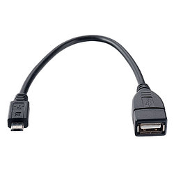 U4202 USB2.0 A розетка - MICRO USB вилка (OTG) 0.2 м Кабель PERFEO