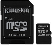 MicroSDHC 16GB Class10 Карта памяти KINGSTON - фото 1 - id-p167700952