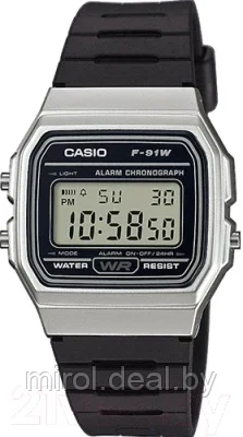 Часы наручные мужские Casio F-91WM-7AEF - фото 1 - id-p198039669