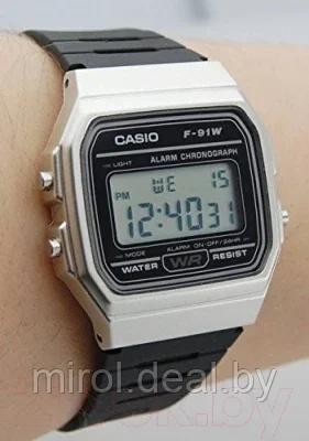 Часы наручные мужские Casio F-91WM-7AEF - фото 2 - id-p198039669