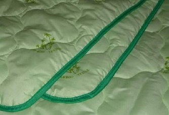 0980 Одеяло бамбуковое волокно облегченное тик/сатин 1,5-сп. 150х205 ЮТА-ТЕКС
