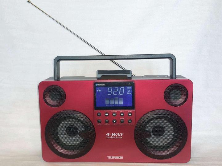 TF-CSRP3470B красный Аудиомагнитола MP3 TELEFUNKEN