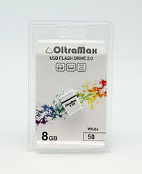 8GB Mini 50 белый USB флэш-накопитель OLTRAMAX