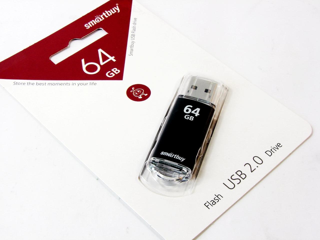 64GB V-Cut Black USB флеш SMARTBUY - фото 2 - id-p167707382