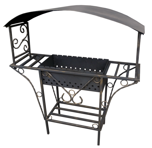 МС-11 Мангал стационарный с крышей