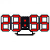 PF_B4927 "LUMINOUS 2" черный/красный Часы - будильник PERFEO, фото 2