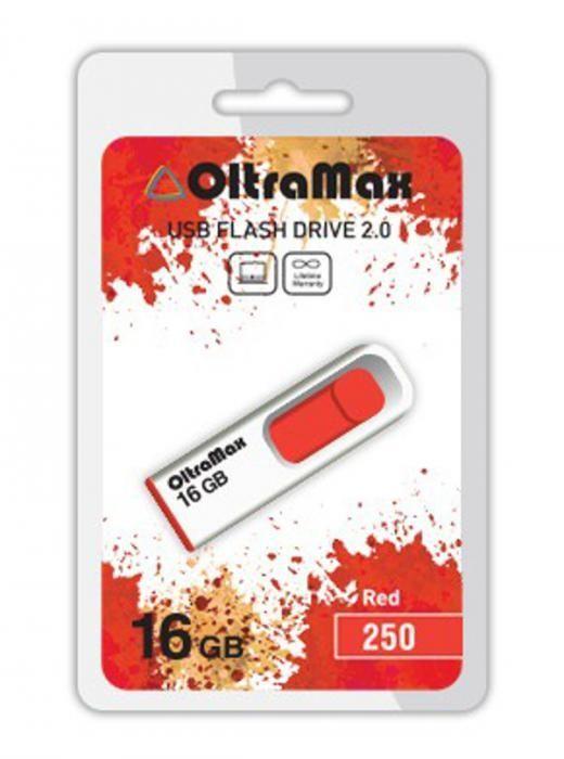 OM-16GB-250 красный USB флэш-накопитель OLTRAMAX - фото 1 - id-p167709626