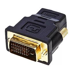 (00122237) DVI-D (m) - HDMI (f), GOLD , черный Адаптер HAMA