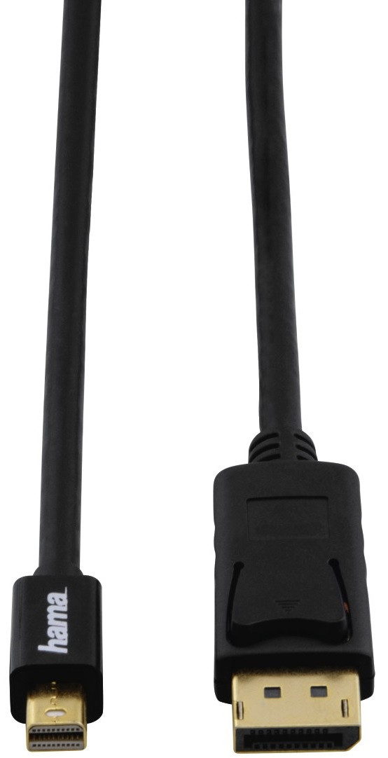 DisplayPort (m) (прямой) - miniDisplayPort (m) (прямой), GOLD , круглое, 1.8м, блистер, черный (00054563)