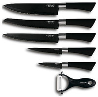 Z-3086 Набор ножей 6пр черный ZEIDAN
