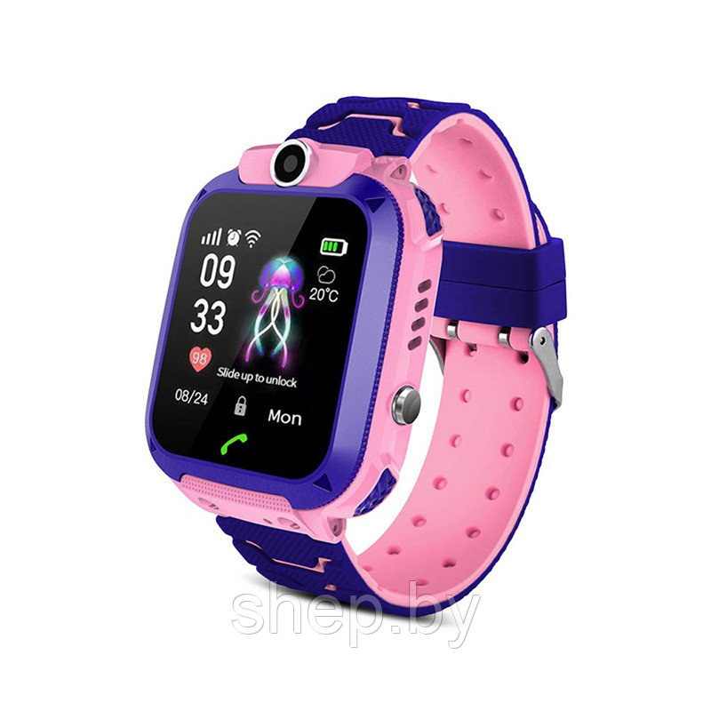 Детские Умные Часы SMART WATCH A28 с GPS ( + SIM + P67 + 400мА ) с камерой цвет : розовый, голубой - фото 2 - id-p198041915