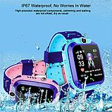 Детские Умные Часы SMART WATCH A28  с GPS ( + SIM + P67 + 400мА ) с камерой  цвет : розовый, голубой, фото 6