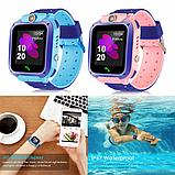 Детские Умные Часы SMART WATCH A28  с GPS ( + SIM + P67 + 400мА ) с камерой  цвет : розовый, голубой, фото 7