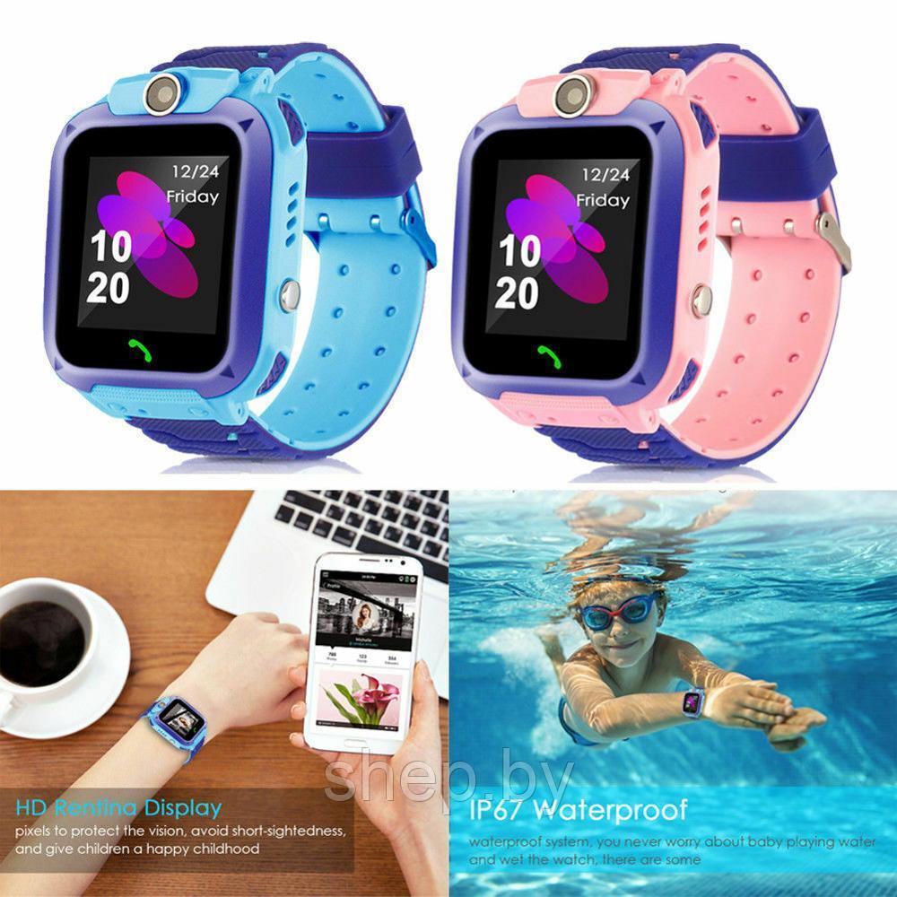 Детские Умные Часы SMART WATCH A28 с GPS ( + SIM + P67 + 400мА ) с камерой цвет : розовый, голубой - фото 7 - id-p198041915