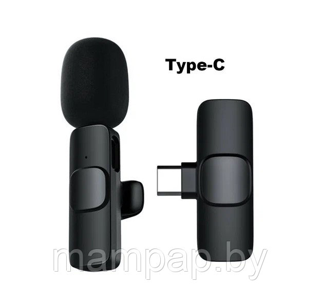 Беспроводной петличный микрофон K8 для устройств с разъемом Type-C