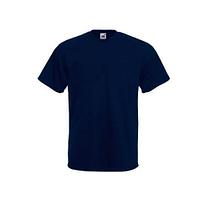 Мужская спортивная футболка М /FRUIT OF THE LOOM, темно-синяя, р-р М/, фото 2