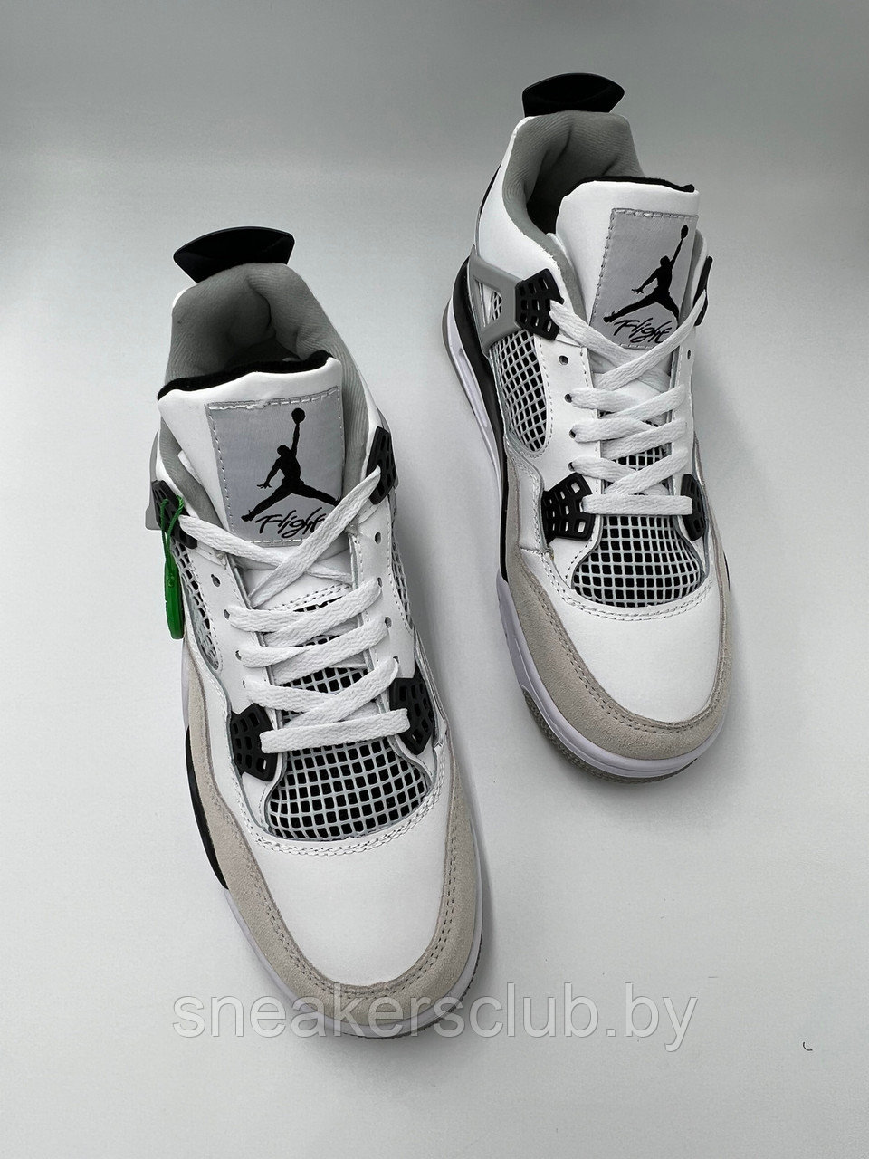 Кроссовки белые мужские Nike Jordan 4 / демисезонные / повседневные - фото 5 - id-p198043703