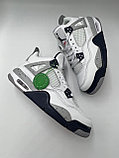 Кроссовки белые мужские Nike Jordan 4 / демисезонные / повседневные, фото 4