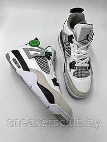 Кроссовки белые мужские Nike Jordan 4 / демисезонные / повседневные